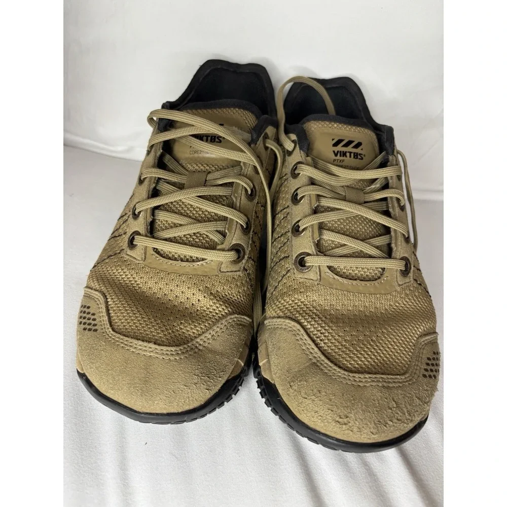 Viktos PTFX Core 2 Tactical Training Shoes Men Size 8.5 Lightweight Tan‎ Camo